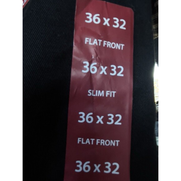 Roundtree & Yorke TravelSmart Men’s 36x32 Black Slim Fit NON IRON Stretch Pants - Picture 10 of 13